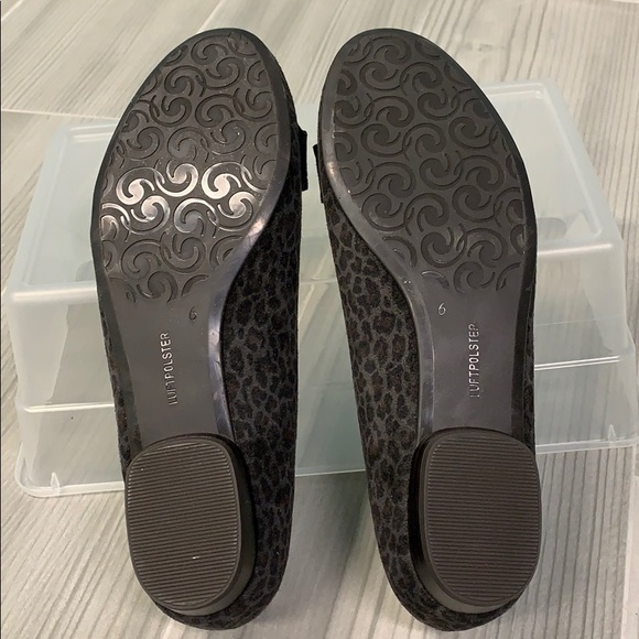 🆕 NWOT JENNY by ARA leopard suede flats w/ bow - Picture 5 of 13